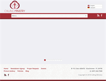 Tablet Screenshot of callingministry.org